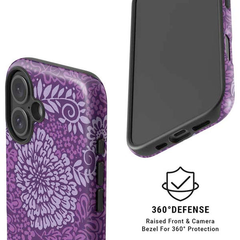 Radiant Orchid Floral iPhone 16 Plus Magsafe Impact Case